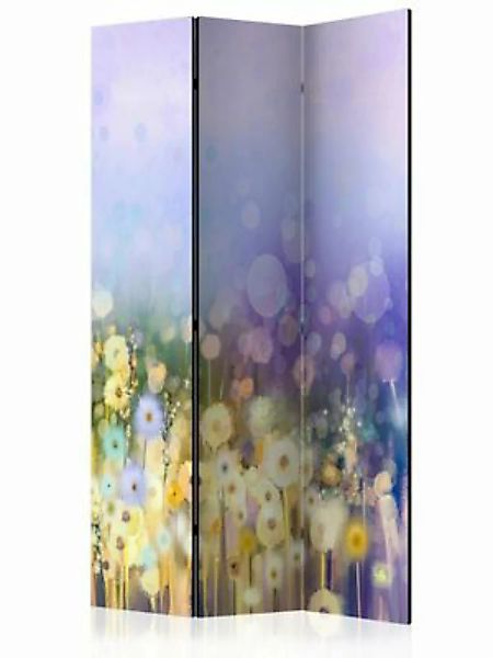 artgeist Paravent Painted Meadow [Room Dividers] blau-kombi Gr. 135 x 172 günstig online kaufen
