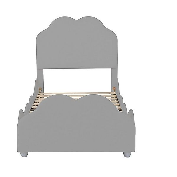 Gotagee Polsterbett Kinderbett 90x200cm Bett Bettgestell Einzelbett in Samt günstig online kaufen