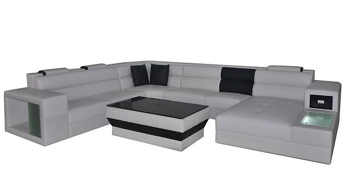 JVmoebel Ecksofa Design Polster Leder Ecke Leder Sitz Sofa Polster Eck Wohn günstig online kaufen