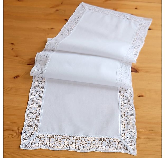 matches21 HOME & HOBBY Tischdecke Tischläufer JANA feine Häkelkante Landhau günstig online kaufen