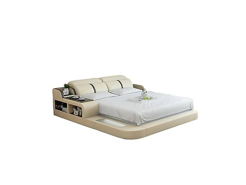 JVmoebel Bett Leder Bett mit USB,Luxus Polster Betten Doppel Modernes Ehe ( günstig online kaufen