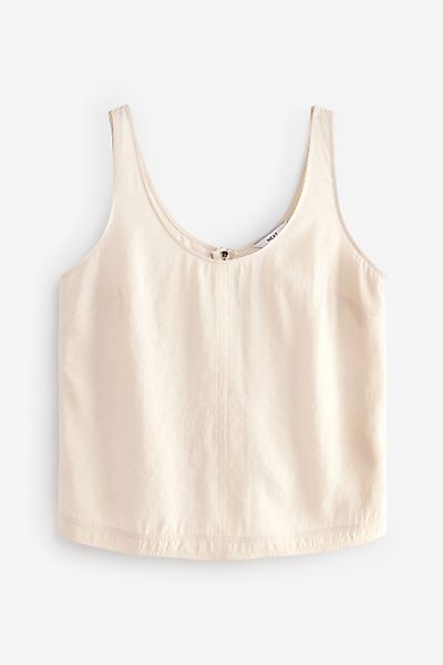 Next Shirttop Ärmelloses Tanktop mit U-Ausschnitt günstig online kaufen