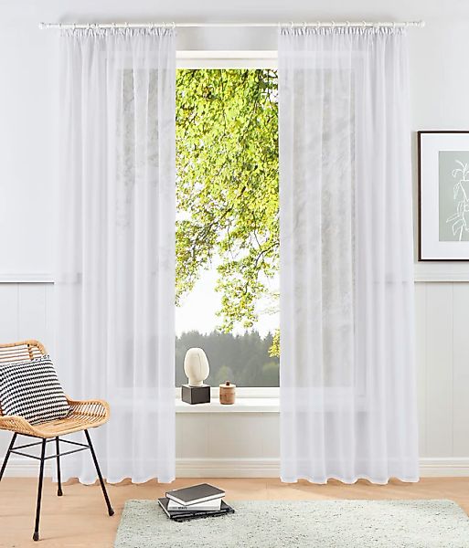 my home Gardine »XANA mit Ösen, Kräuselband oder Schlaufen«, (1 St.), Bests günstig online kaufen