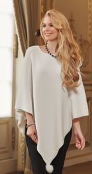 Passioni Strickponcho aus feinem Strukturstrick mit günstig online kaufen