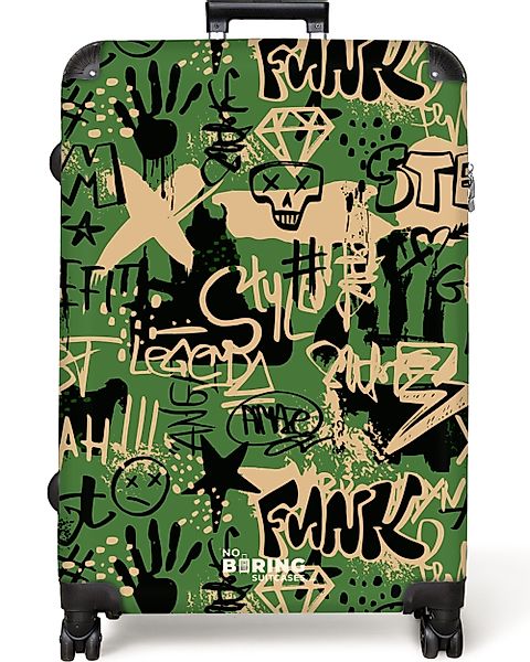 NoBoringSuitcases.com© Hartschalen-Trolley Graffiti in Tarnfarben 77 günstig online kaufen