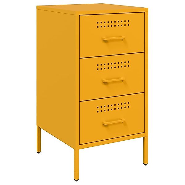 vidaXL Nachttisch Nachttisch Senfgelb 36x39x68 cm günstig online kaufen