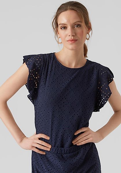 Vero Moda Rundhalsshirt VMTASSA SL FRILL günstig online kaufen