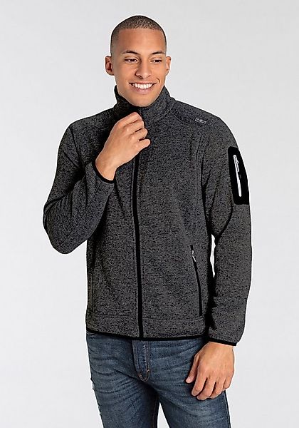 CMP Strickfleecejacke MAN JACKET FIX HOOD (1-St) atmungsaktiv, wärmend, mit günstig online kaufen