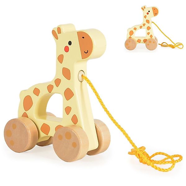 Tooky Toy Nachziehspielzeug Nachziehspielzeug Holztier, mit günstig online kaufen