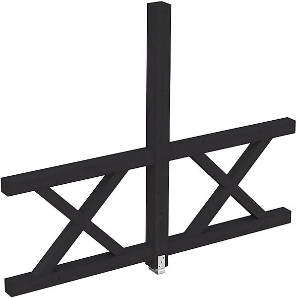 Skanholz Carport-Seitenwand "Andreaskreuz", freistehehend günstig online kaufen