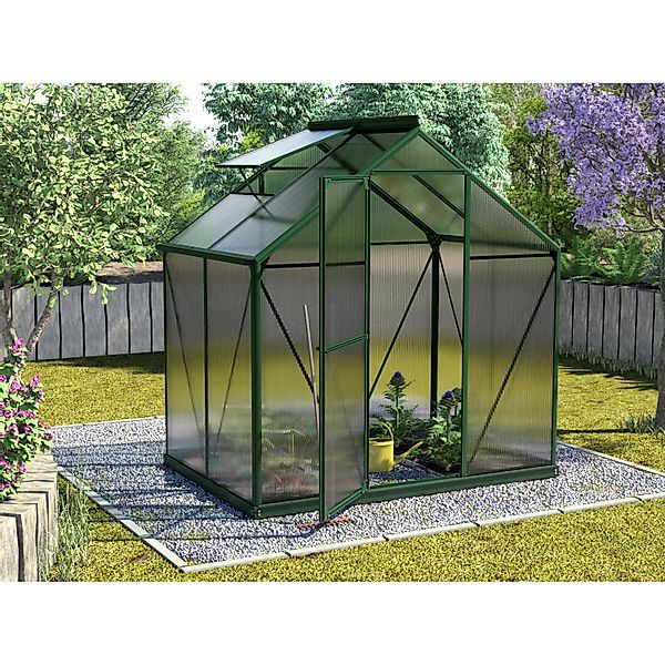Vitavia Gewächshaus Triton 2500 Smaragd 2,5 m² inkl. Fundament günstig online kaufen