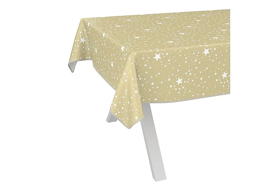 ANRO Tischdecke Wachstuch abwaschbar Sterne Tischwäsche (Einzelstück 1-tlg) günstig online kaufen