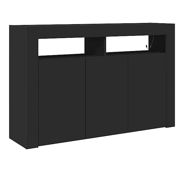 vidaXL Sideboard Sideboard Schwarz 116 x 30 x 75 cm Holzwerkstoff (1 St) günstig online kaufen