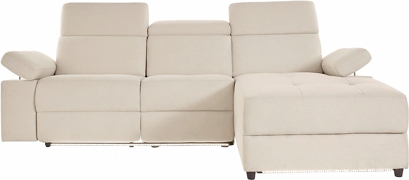Home affaire Ecksofa "Kilado, L-Form," mit Relaxfunktion, verstellbarer Arm günstig online kaufen