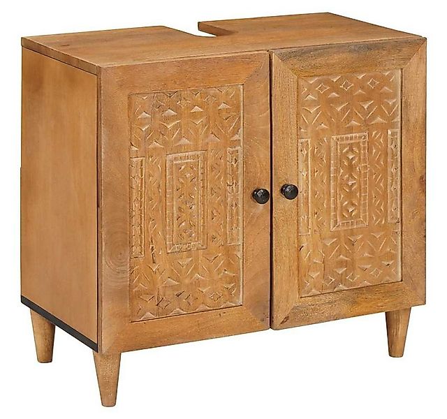 vidaXL Badezimmer-Set Badezimmerschrank Wandmontiert Hellbraun 62 x 33 x 58 günstig online kaufen