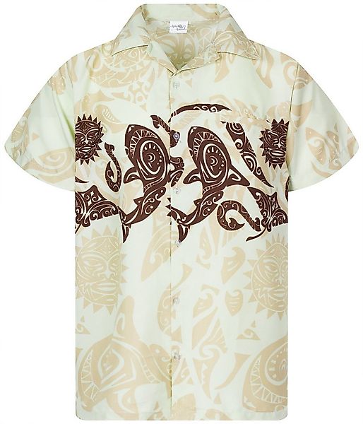 King Kameha Hawaiihemd Maori Chest Funky Hawaii-Hemd Herren Kurzarm Front-T günstig online kaufen