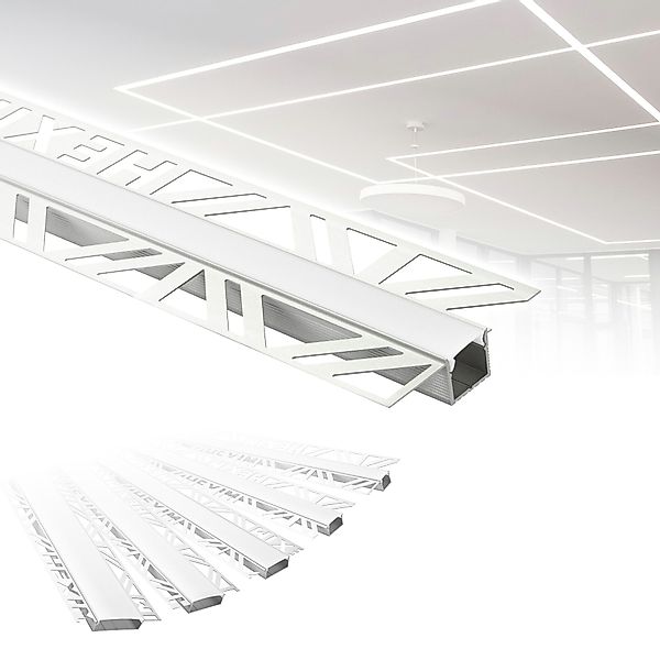 Hexim LED-Stripe-Profil 2m Trockenbauprofil Alu LED günstig online kaufen
