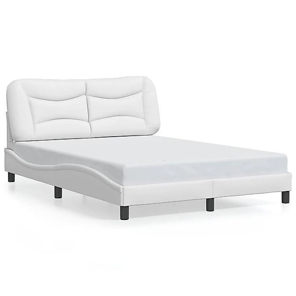 vidaXL Bettgestell ohne Matratze Hvar Weiß 120x200 cm Kunstleder 3207989 günstig online kaufen