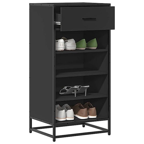 vidaXL Schuhschrank Schuhregal Schwarz 48x38x97,5 cm Holzwerkstoff günstig online kaufen