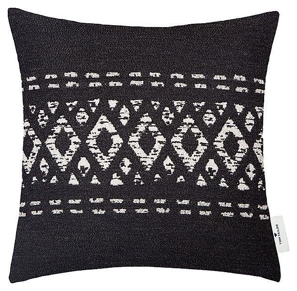 Kissenhülle T-ETHNO RHOMBUS, Schwarz, Kunstfaser, 40 günstig online kaufen