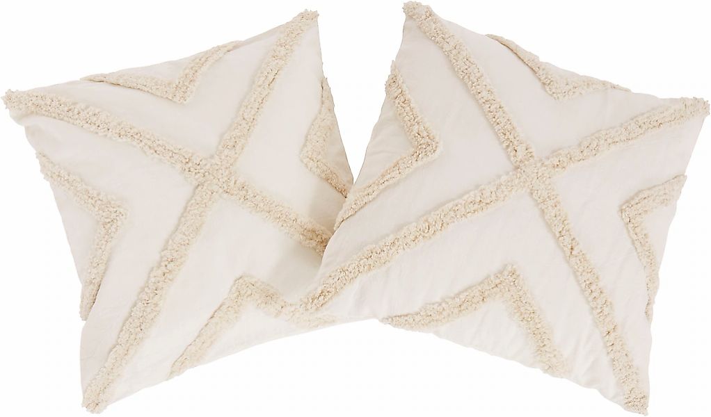 LeGer Home by Lena Gercke Dekokissen "Sidonie" 2-er Set, Hoch-Tief Design, günstig online kaufen