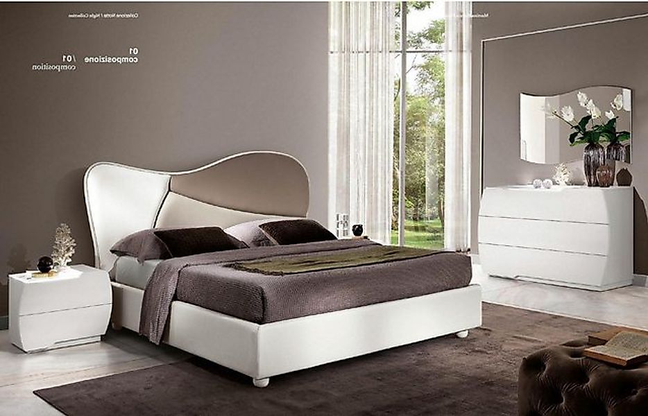 Xlmoebel Bett 5-teiliges Set in luxuriösem modernen Weiß für das Schlafzimm günstig online kaufen