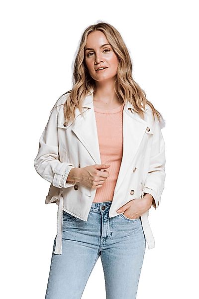 Zhrill Winterjacke Jeansjacke LEYA Altweiß (0-St) günstig online kaufen