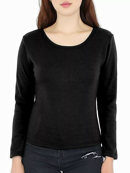 dy_mode Thermohemd Damen Thermo Langarmshirt mit Innenfutter Rundhals Unifa günstig online kaufen