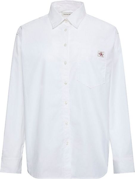 Calvin Klein Jeans Hemdbluse COTTON POPLIN RELAXED SHIRT Regular fit mit He günstig online kaufen