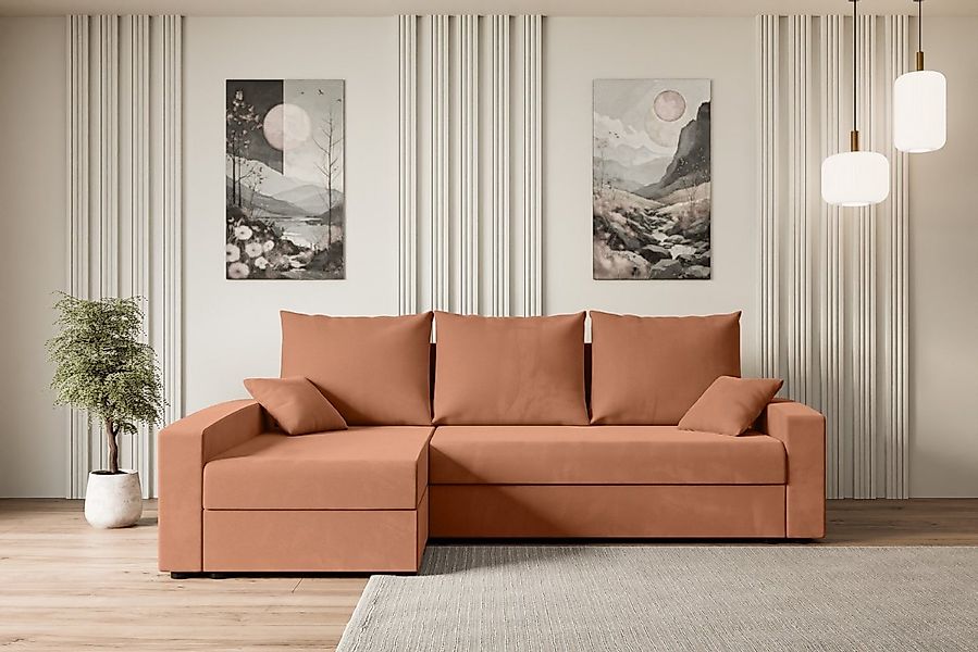 ALTDECOR Ecksofa ALESIA-L, Couch mit Schlaffunktion, Wohnzimmer - Wohnlands günstig online kaufen
