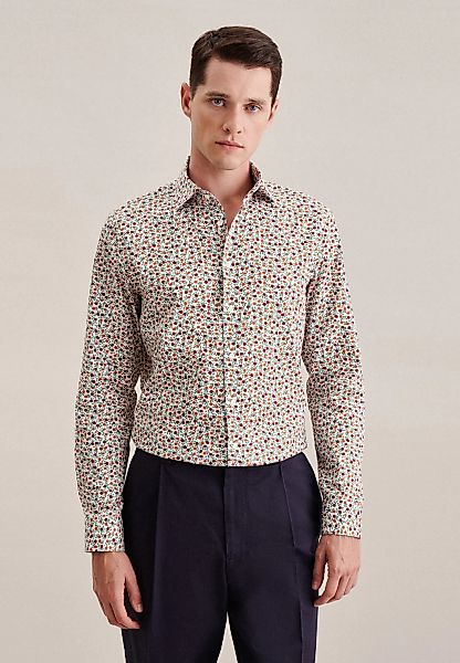 seidensticker Businesshemd "Slim", Slim Langarm Kentkragen Floral günstig online kaufen