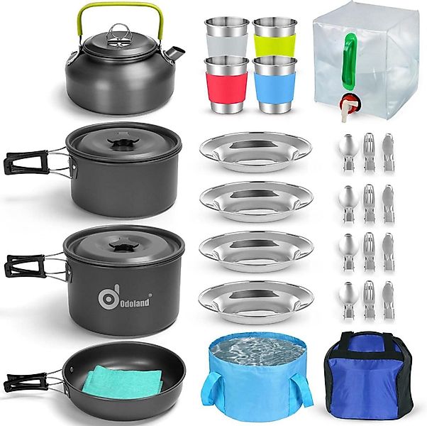 LuxusKollektion Campingstuhl Camping Geschirr Set 29-teilig günstig online kaufen
