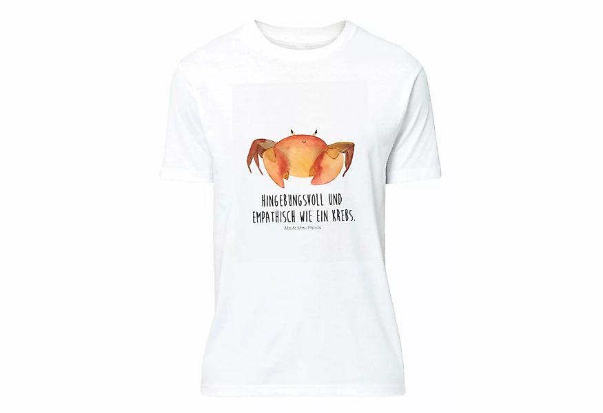 Mr. & Mrs. Panda T-Shirt Sternzeichen Krebs - Weiß - Geschenk, T-Shirt mit günstig online kaufen