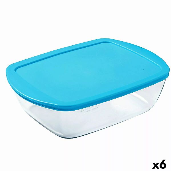 Rechteckige Lunchbox Mit Deckel Pyrex Cook & Store Blau Silikon Glas (23 X günstig online kaufen