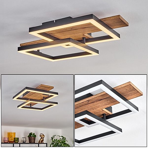 hofstein Deckenleuchte Deckenlampe aus Metall/MDF/Kunststoff in günstig online kaufen