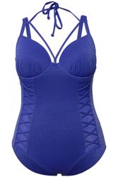 Ulla Popken Badeanzug Badeanzug Bügel-Softcups Glitter günstig online kaufen