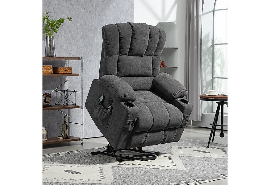 HOMCOM Massagesessel mit Liege-, Heiz- und Massagefunktion (Relaxsessel, 1- günstig online kaufen