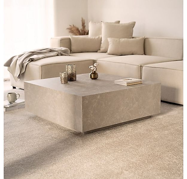 HOME DELUXE Couchtisch Marmor AMIRI XL - 95 x 35 x 95 cm günstig online kaufen