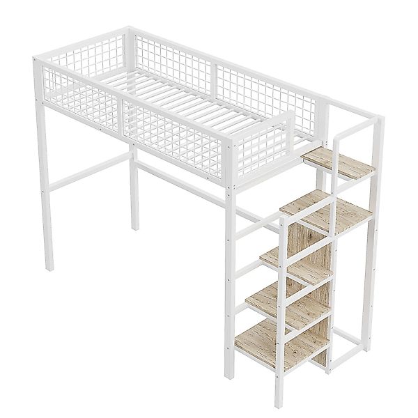 REDOM Metallbett Hochbett Einzelbett Stauraumbett Funktionsbett günstig online kaufen