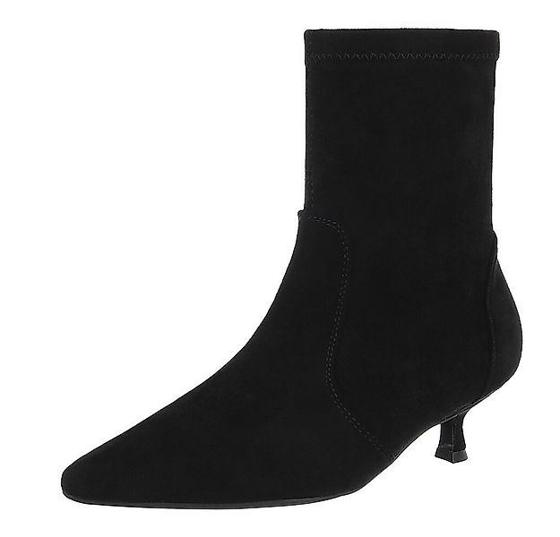 Ital-Design Eleganter Damen-Stiefel aus weichem Material mit Absatz Stiefel günstig online kaufen