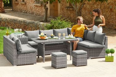 KONIFERA Gartenlounge-Set "Kalamos" Set, 3er-Sofa, 2x 2er Sofa, Ecksofa, 2x günstig online kaufen