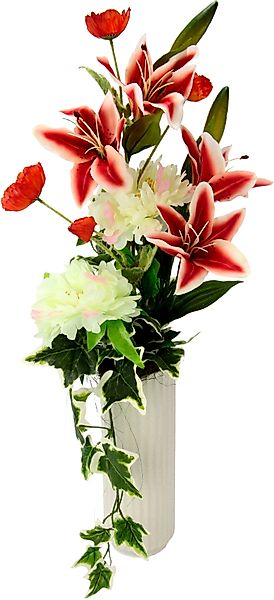 Kunstblume Arrangement Lilie/Pfingstrose, I.GE.A., Höhe 63 günstig online kaufen