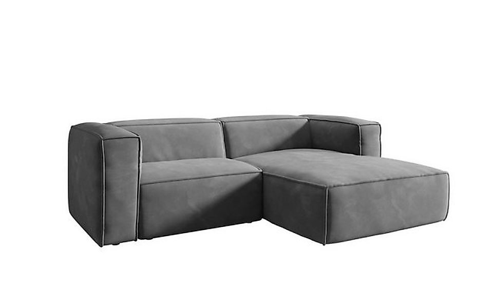 Luxusbetten24 Sofa Designer Sofa Comfy L Mini in Samt günstig online kaufen