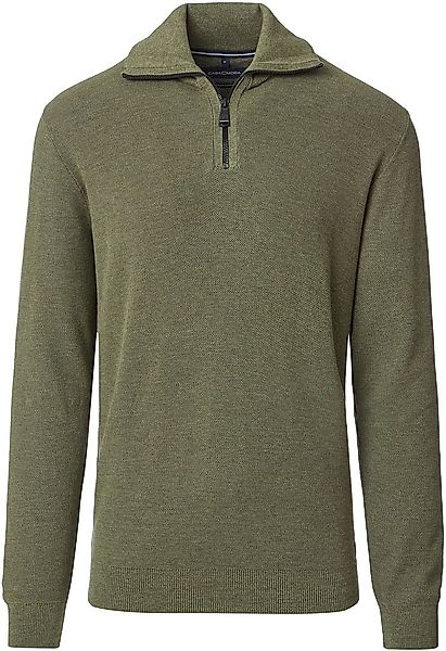 Casa Moda Halfzip Pullover Grün - Größe L günstig online kaufen