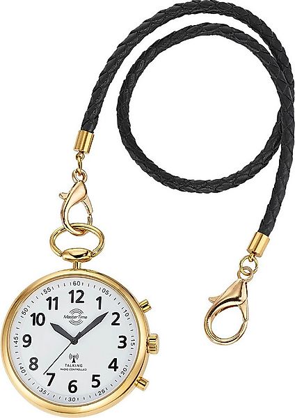 MASTER TIME Taschenuhr Sprechende Taschenuhr, (Set, 2-tlg., mit Lederband), günstig online kaufen