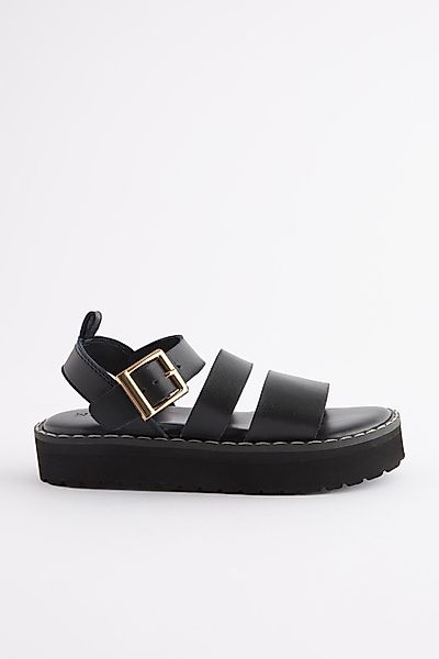 Next Ledersandale mit dicker Sohle Sandale günstig online kaufen