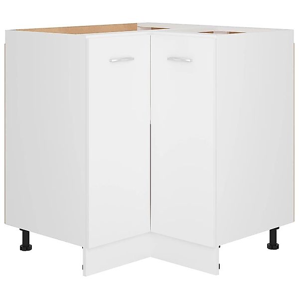 DOTMALL Eckunterschrank Eckunterschrank Lyon Weiß 75,5x75,5x81,5 günstig online kaufen