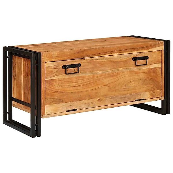 vidaXL Schuhschrank mit Regal Braun 90 x 38 x 45 cm Massivholz Akazie 40167 günstig online kaufen