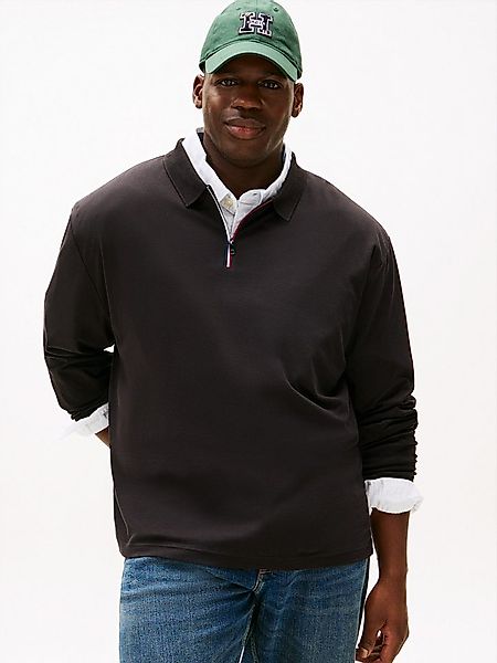 Tommy Hilfiger Big & Tall Langarm-Poloshirt ZIP INTERLOCK POLO Große Größen günstig online kaufen
