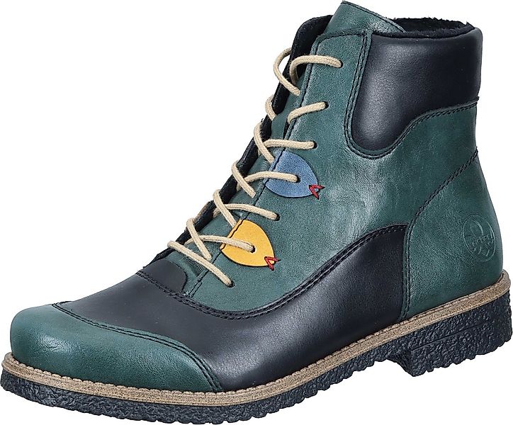 Rieker Stiefeletten Schnürstiefelette aus strapazierfähigem Synthetik günstig online kaufen